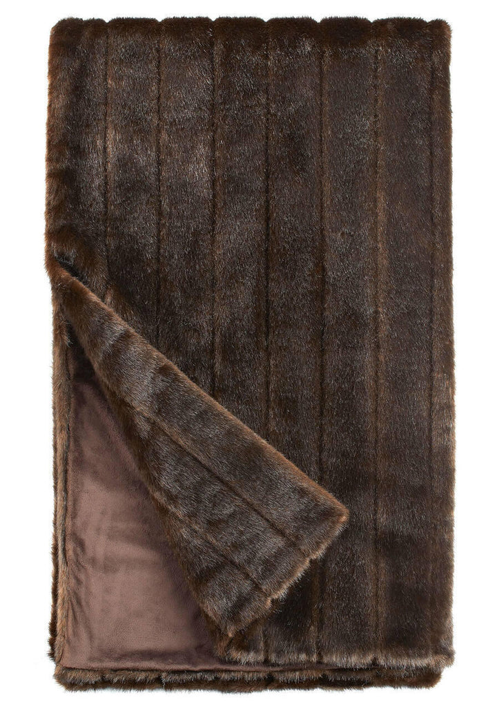 THROW SABLE FAUX FUR 60X72"