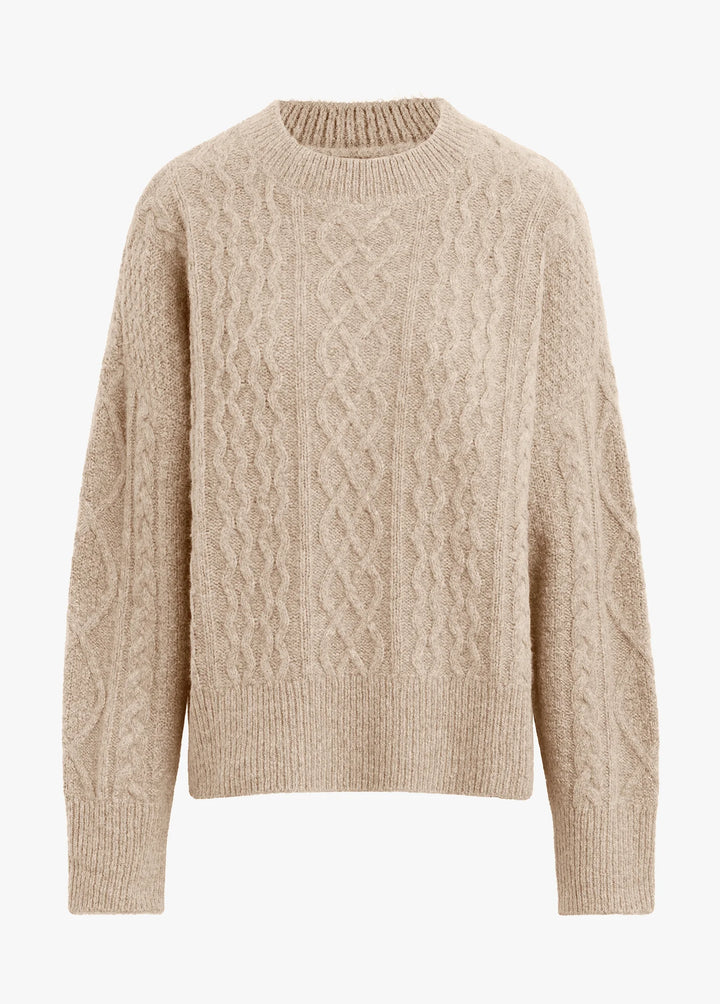 SWEATER OVERSIZED CABLE BASMATI