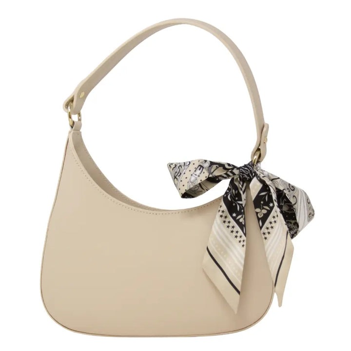 CROSSBODY BAG GENUINE ITALIAN LEATHER SHOULDER WITH SCARF