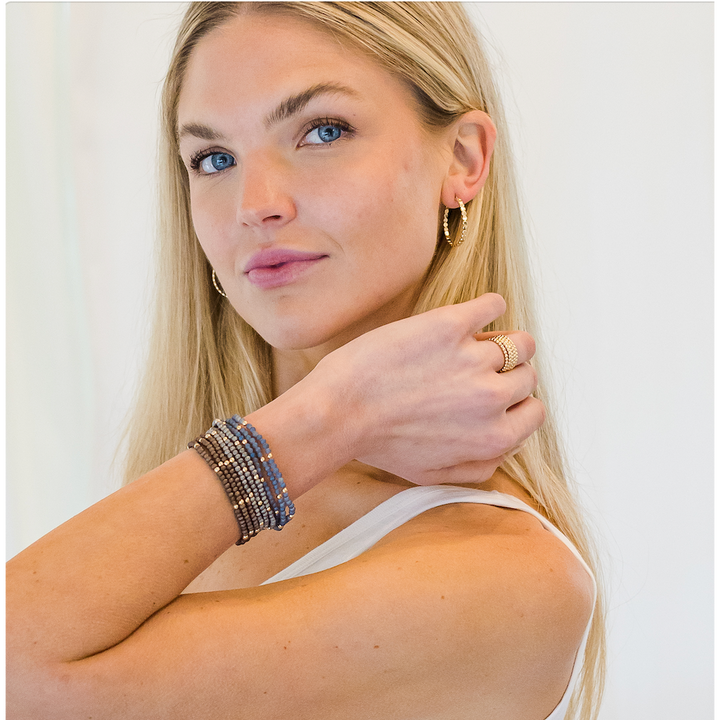 BRACELET CLASSIC MATTE BLUE GOLD