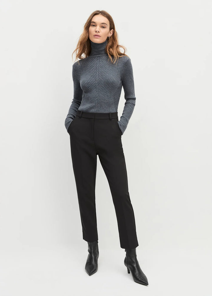 TURTLENECK TOP CHARCOAL