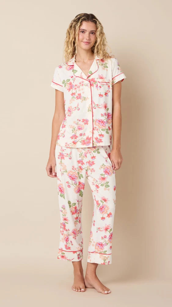 PAJAMA SET CAPRI WING & BLOOM WHITE