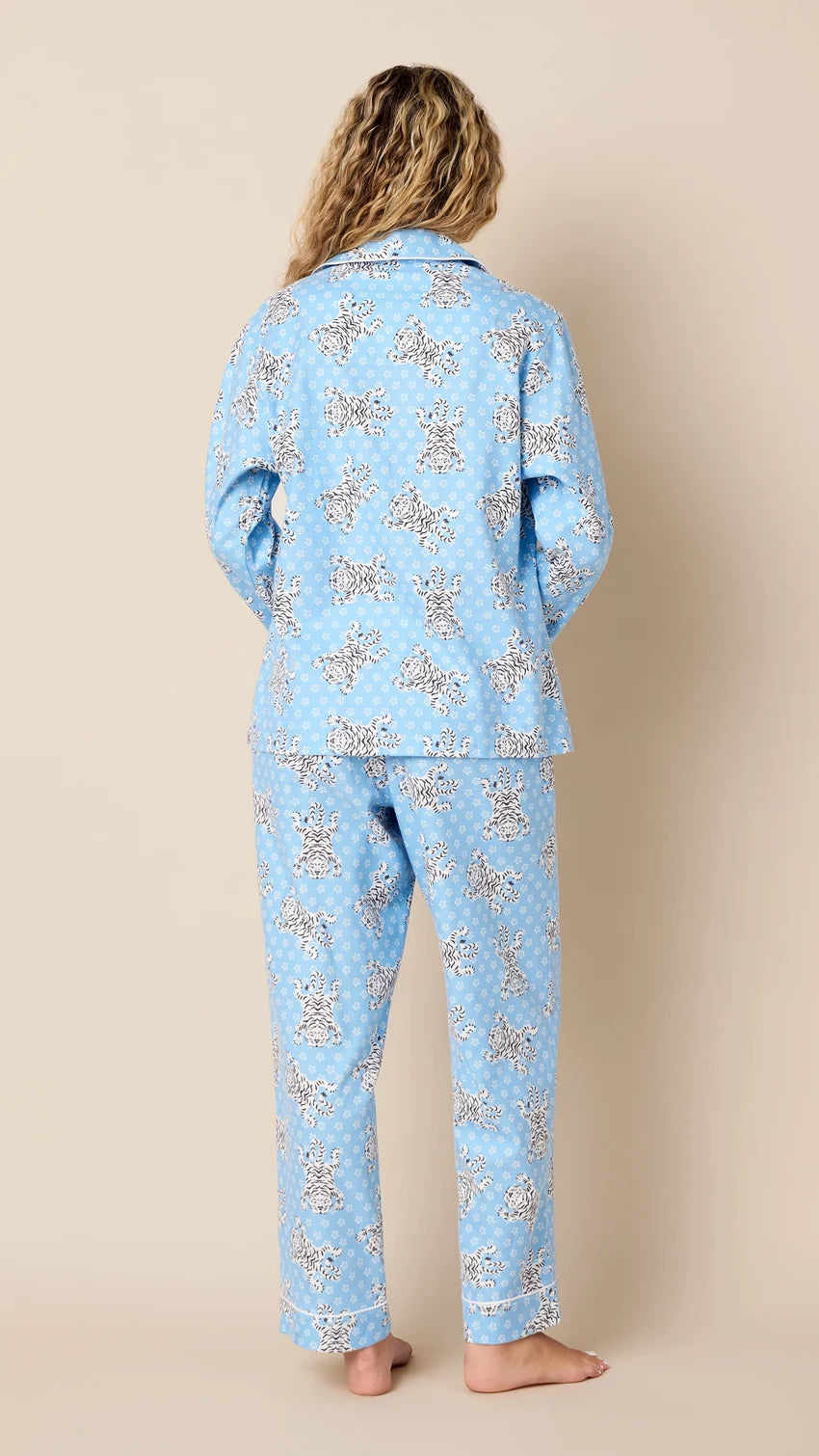 PAJAMA LONG BENGAL BLUE FLANNEL