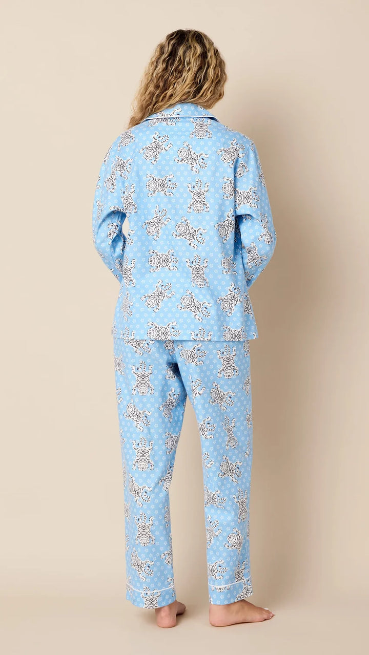 PAJAMA LONG BENGAL BLUE FLANNEL