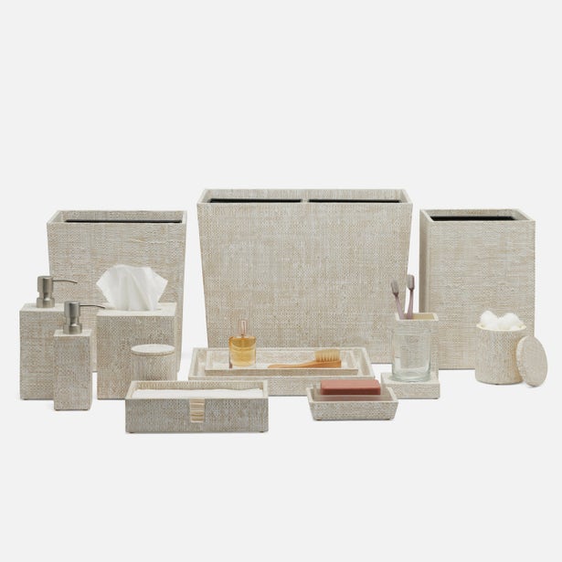 BATH COLLECTION WHITEWASHED BAGOR GRASS