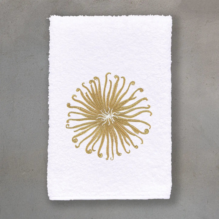 GUEST TOWEL TERRY CURLY URCHIN WHITE