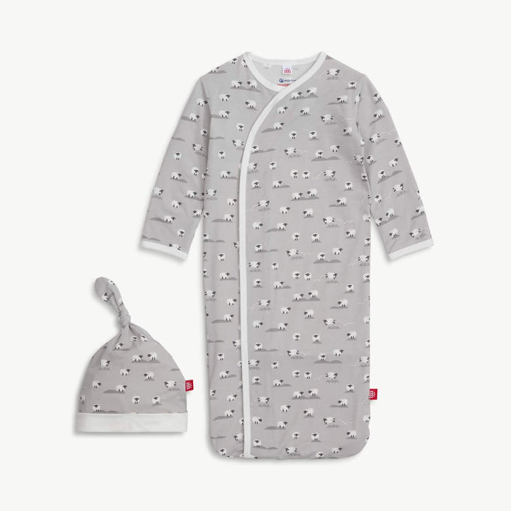 SLEEPER GOWN WITH HAT GRAY MODAL