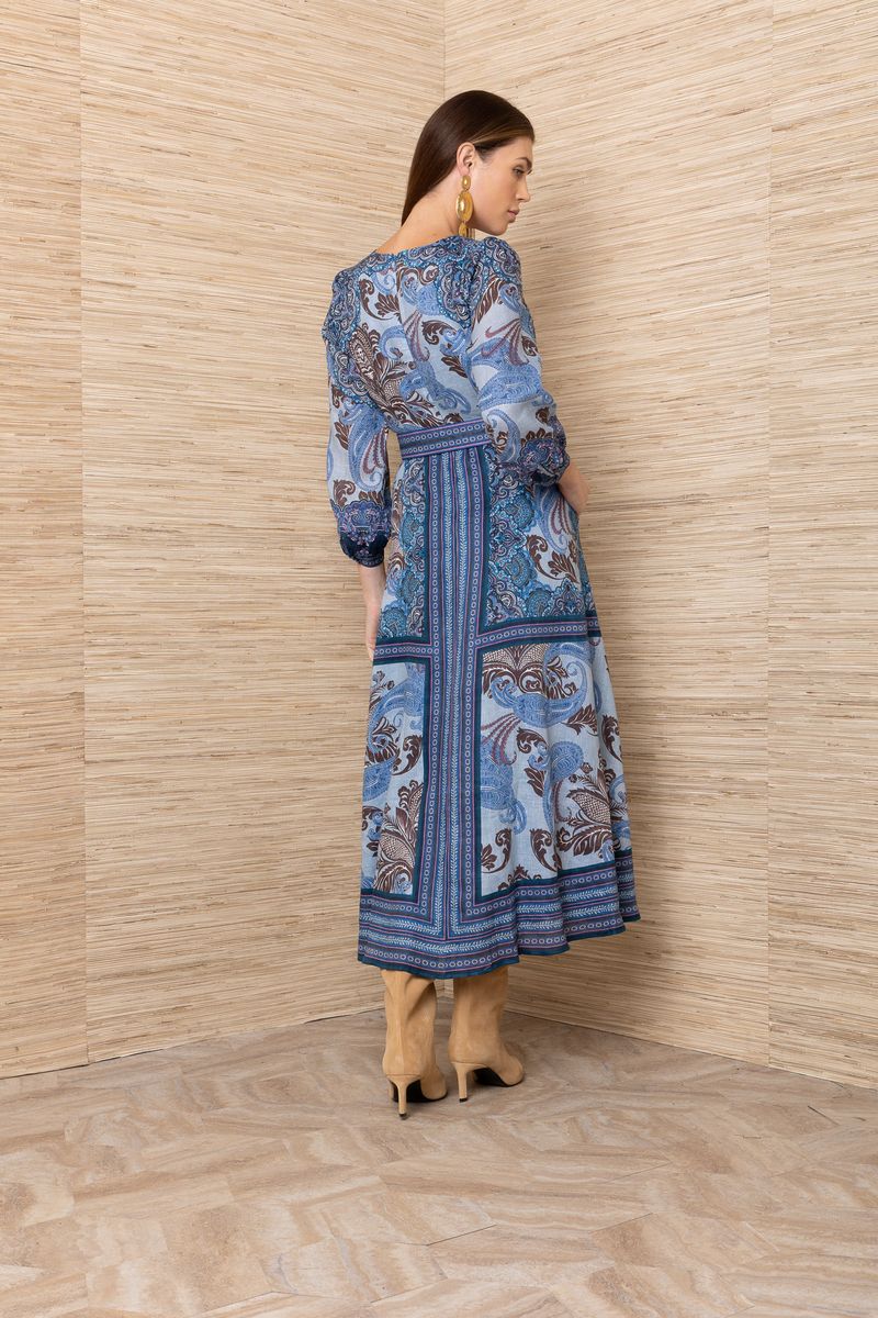 DRESS MIDI BLUE