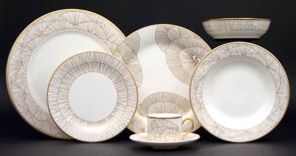 5PC PLACE SETTING WHITE HILLCREST #60060
