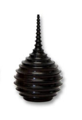 VESSEL EBONY WOOD VESSEL PUNGWE SM