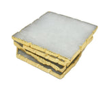 S/4 COASTER CLOUDY QUARTZ #41876