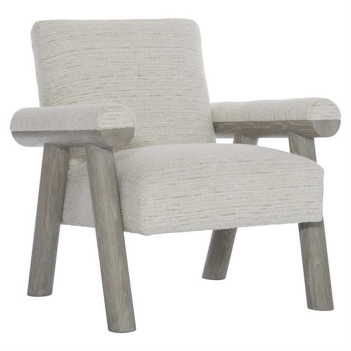 CHAIR TIGHT BACK & SEAT WOOD FRAME BEIGE
