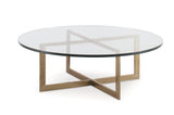 SMALL NEST COCKTAIL TABLE WITH GLASS TOP