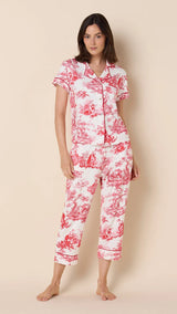PAJAMA CAPRI IDLE HOURS PIMA KNIT (NRD)