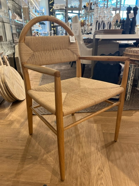 CHAIR NATURAL BLONDE & JUTE #62515