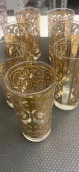 VINTAGE S/7 GEORGES BRIARD 22K SPANISH FILIGREE HIGHBALL 1960s