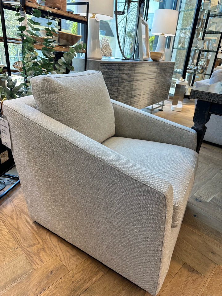 CHAIR SWIVEL BOUCLE BEIGE TAN #71388