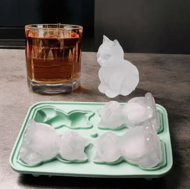ICE CUBE TRAY CAT SILICONE