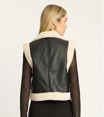 VEST COVE IN CREAM/BLACK