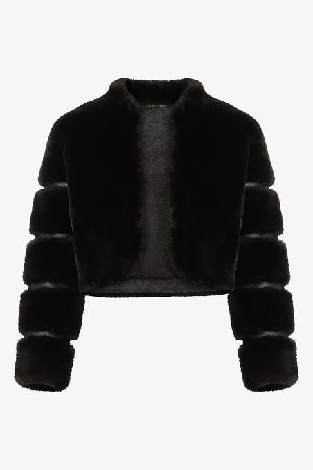 JACKET FAUX FUR ABRIL BLACK