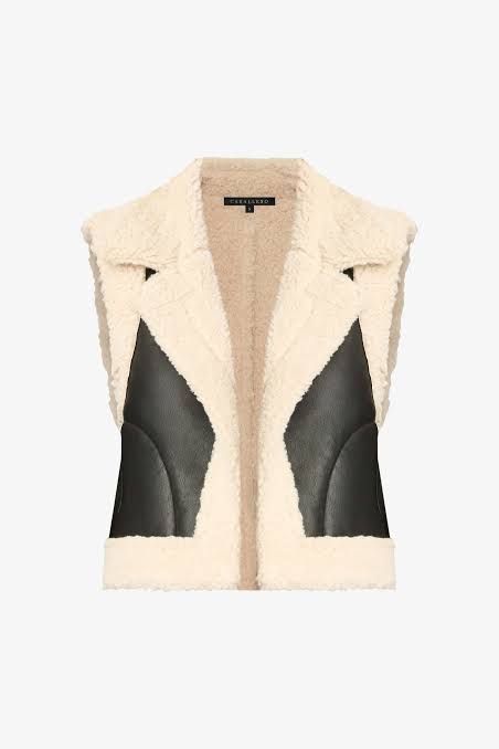 VEST COVE IN CREAM/BLACK