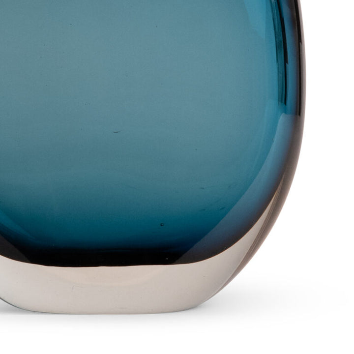 TABLE LAMP TEARDROP BLUE GLASS
