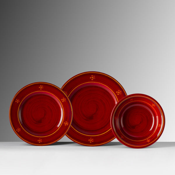 DINNERWARE MARINELLA RED