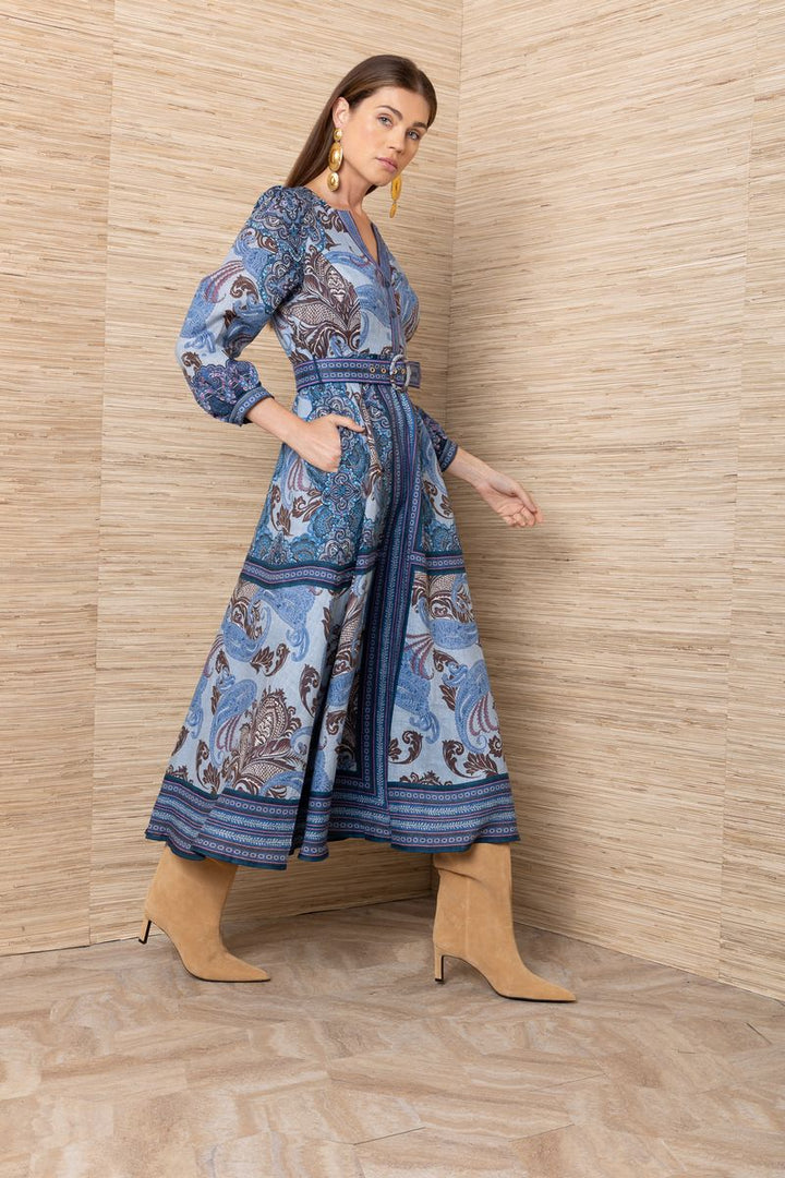 DRESS MIDI BLUE