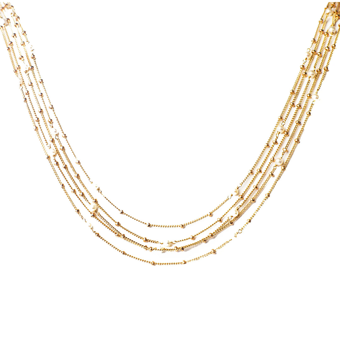 NECKLACE MULTI STRAND 5X1