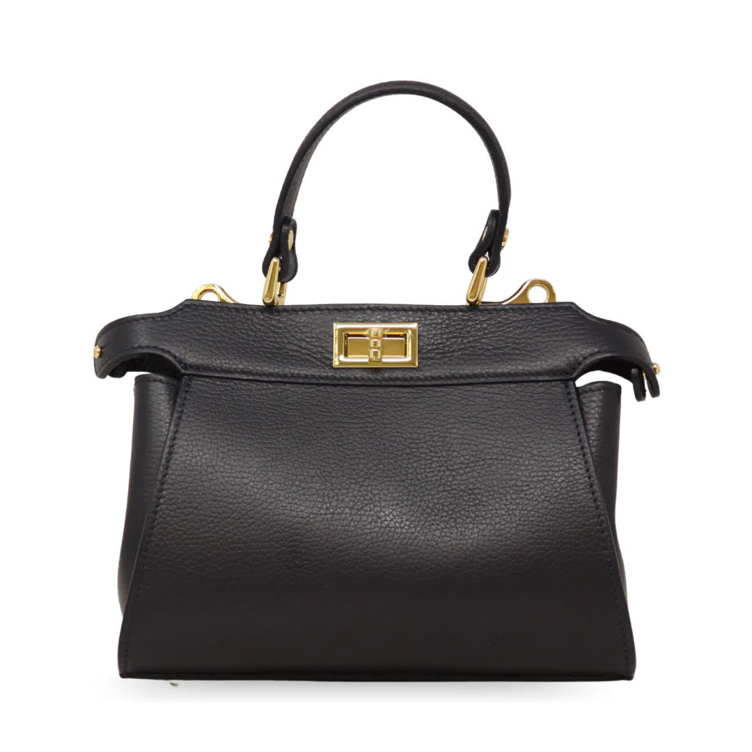 CROSSBODY BAG GENUINE ITALIAN LEATHER HANDLE