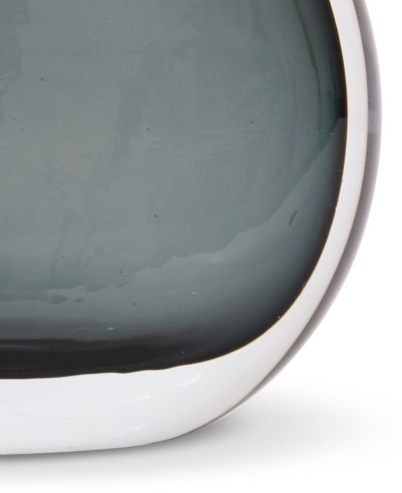 TABLE LAMP SMOKEY GREY GLASS
