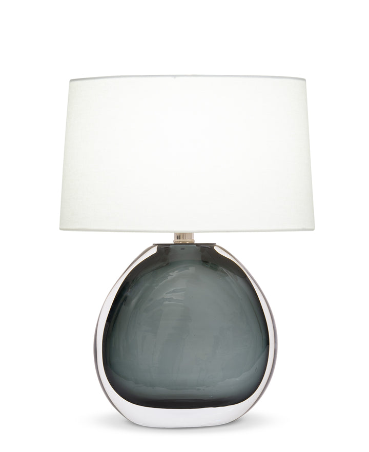 TABLE LAMP SMOKEY GREY GLASS