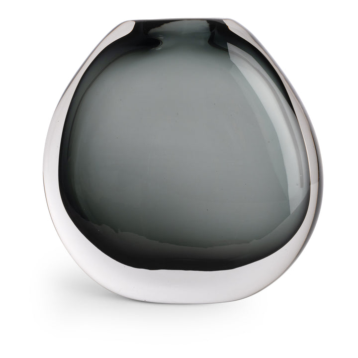 VASE SMOKEY GREY GLASS RD