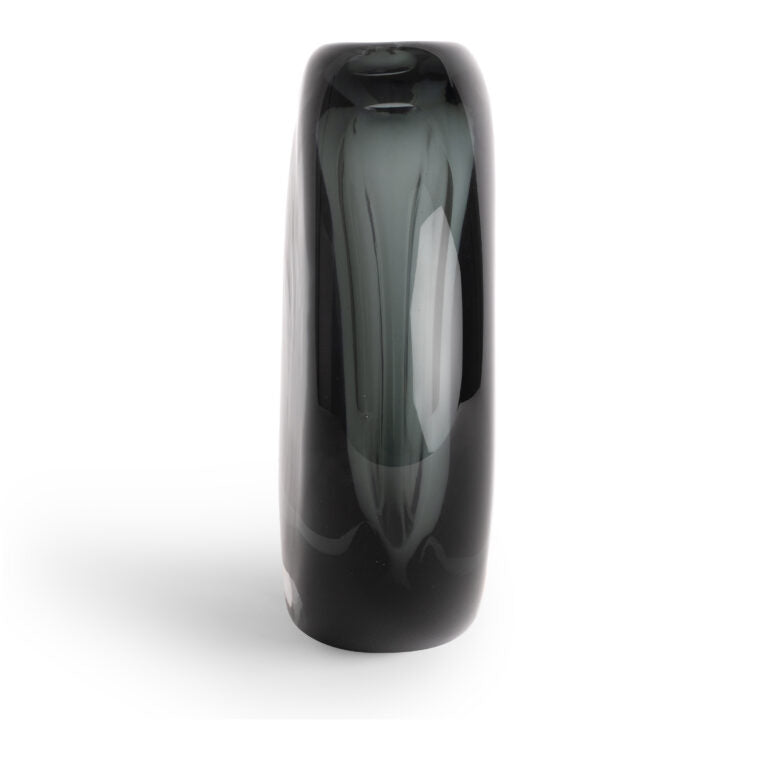 VASE SMOKEY GREY GLASS RD
