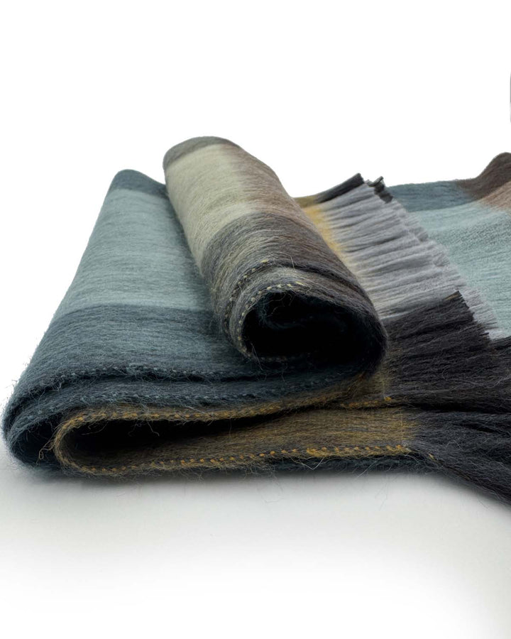 SCARF ALPACA PLAID GOLDEN COAST