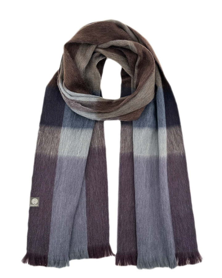 SCARF ALPACA PLAID MOCHA