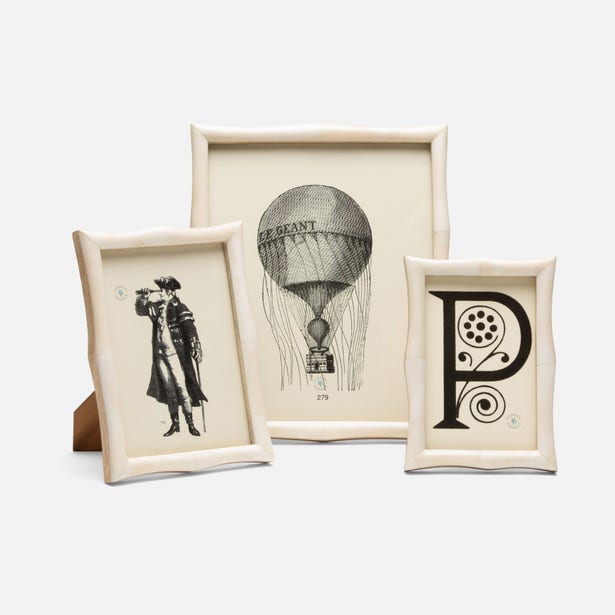 FRAME NATURAL BONE CURVED