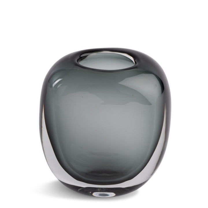 VASE SMOKEY GREY GLASS