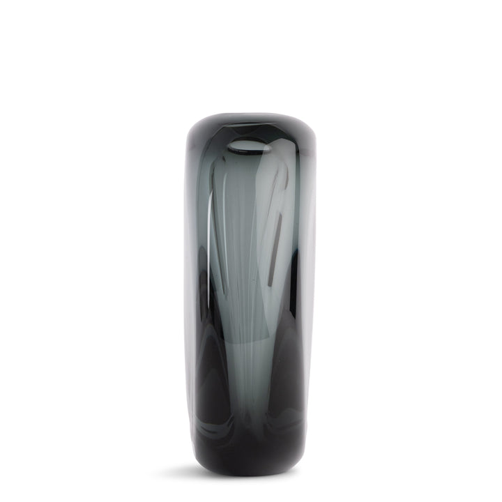 VASE SMOKEY GREY GLASS