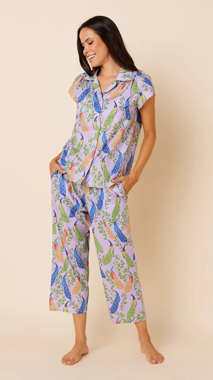 PAJAMA SET POSH PEACOCK CAPRI