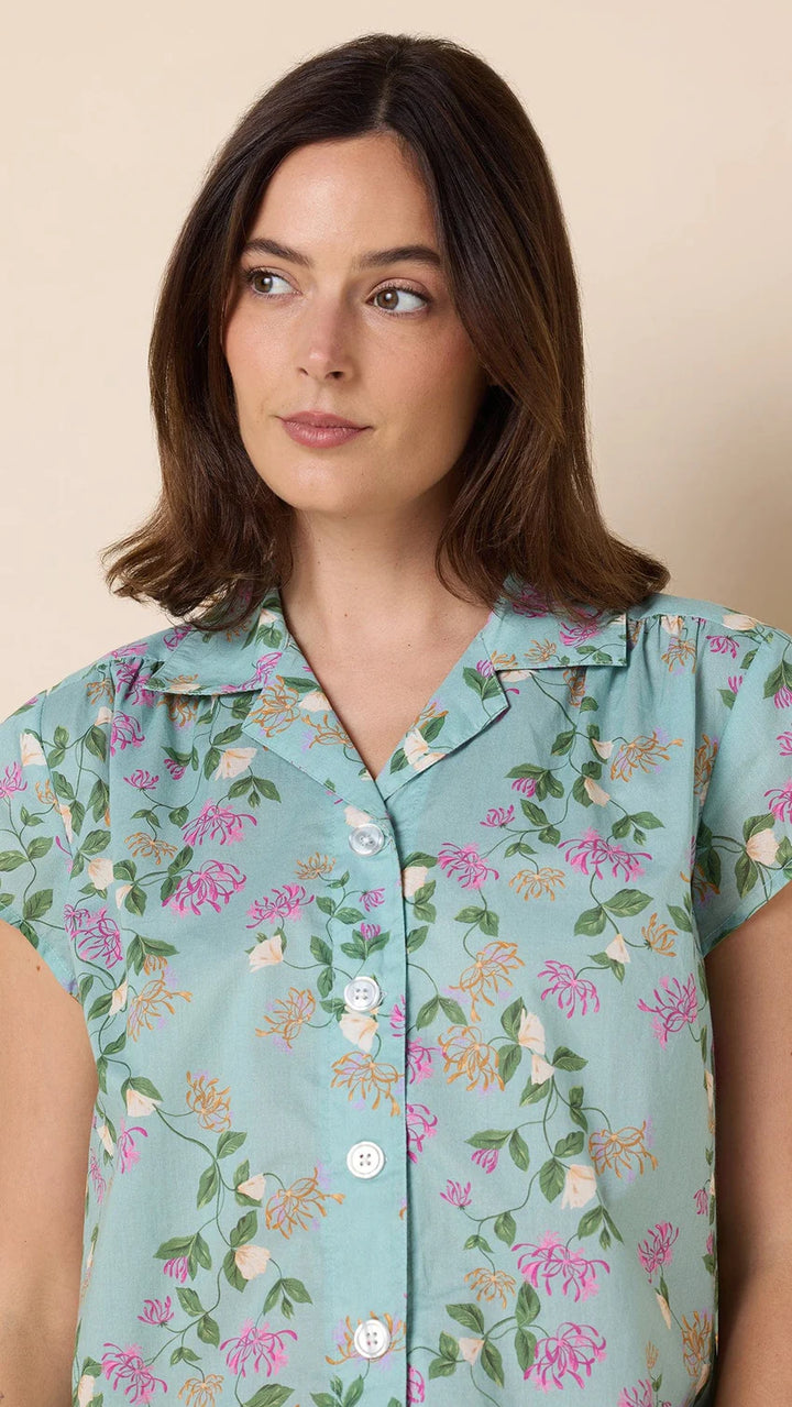 PAJAMA PIPPA VOILE GREEN CAPRI