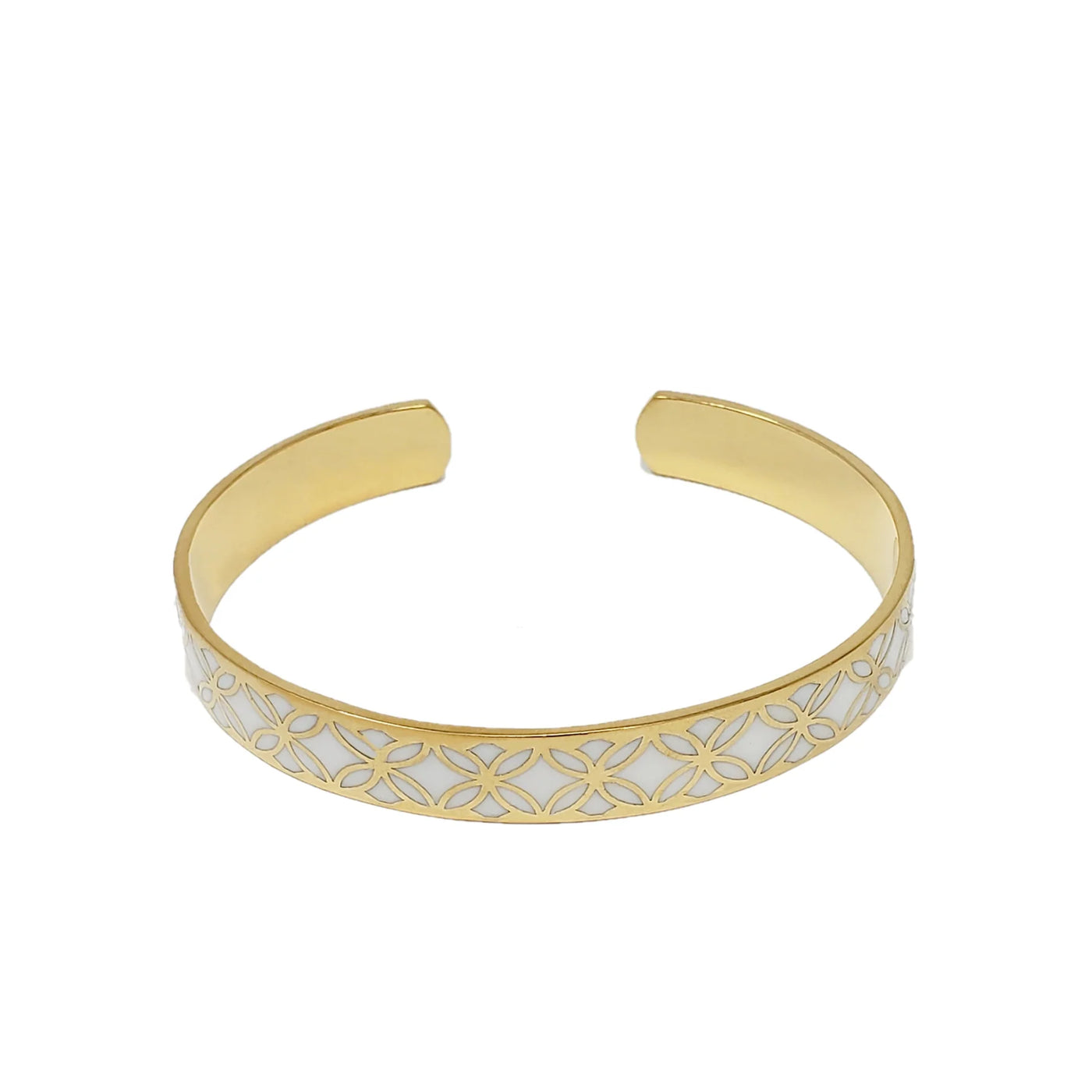 BRACELET SIGNATURE GOLD MOTHER PEARL RESIN