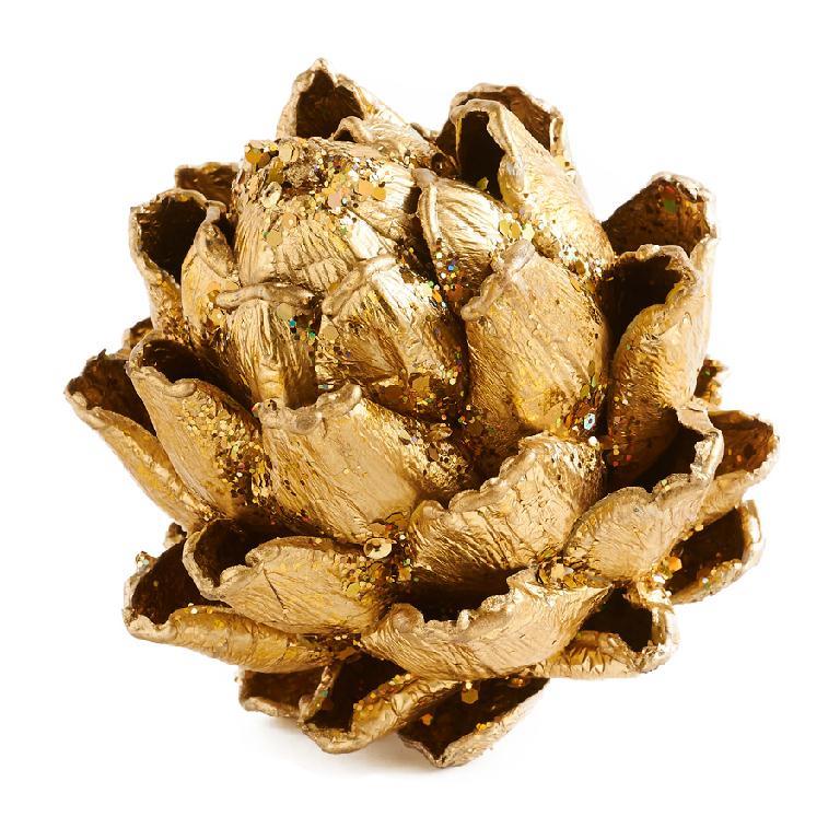 5" ARTICHOKE GOLD GLITTER