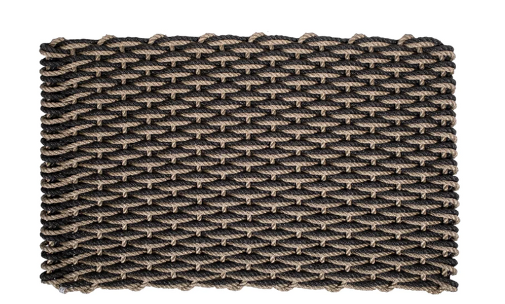 OUTDOOR DOORMAT SAND AND CHARCOAL