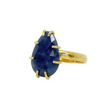 RING GRANDE PEAR SHAPED SAPPHIRE 8''