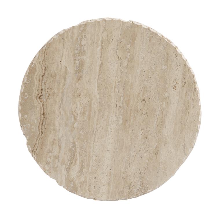 BARCO ACCENT TABLE - TRAVERTINE