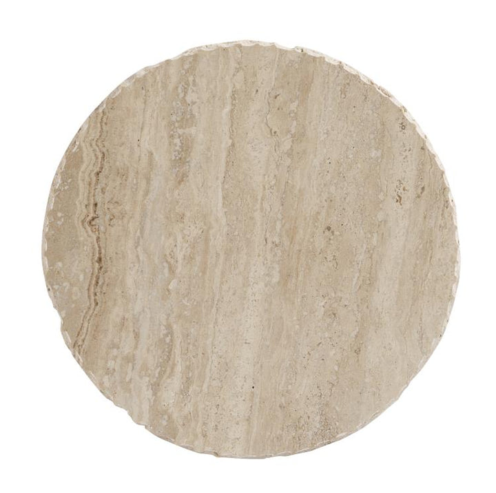 BARCO ACCENT TABLE - TRAVERTINE