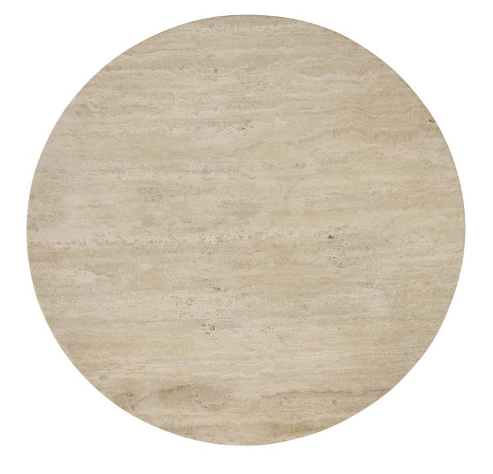 TIVOLI ACCENT TABLE - TRAVERTINE