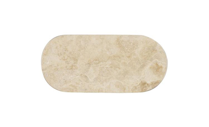 BERNINI ACCENT TABLE - TRAVERTINE