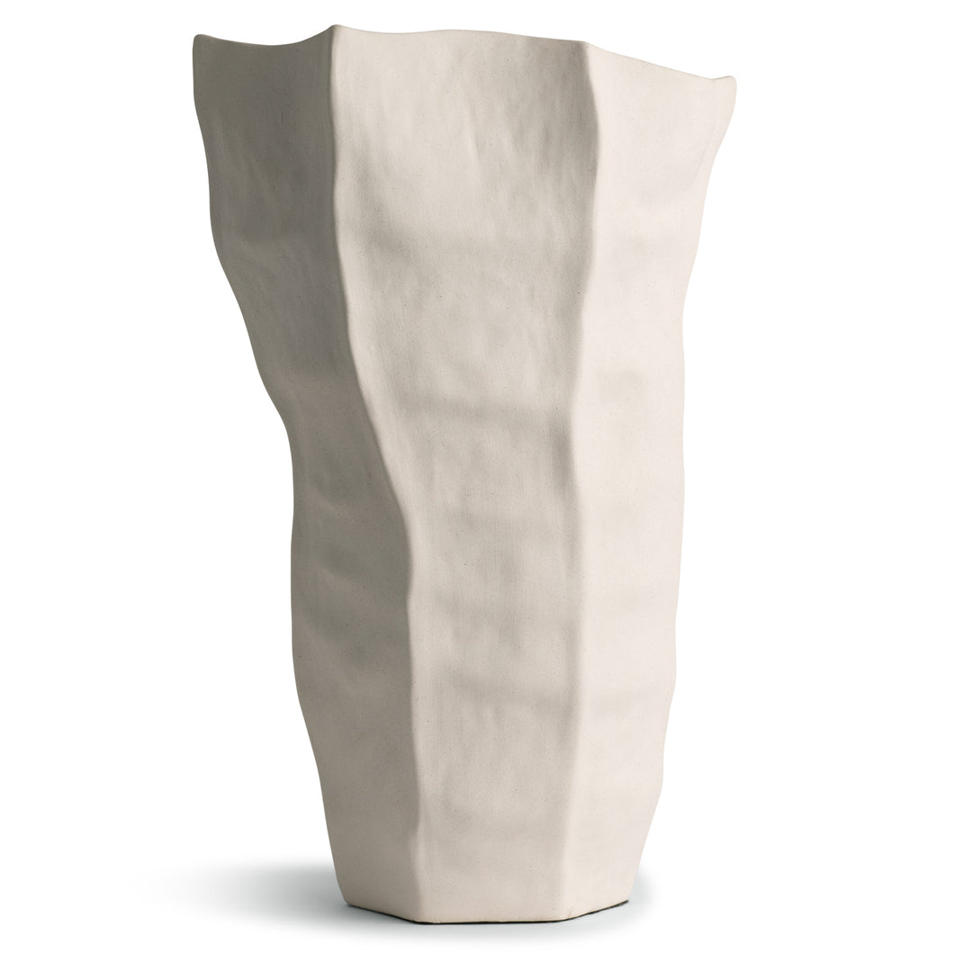 VASE OFF-WHITE CERAMIC TALL